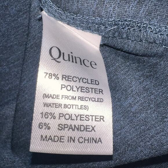 Quince Flowknit Polo Shirt Men’s Size XL Blue Ultra Soft Performance Long Sleeve - Picture 11 of 16